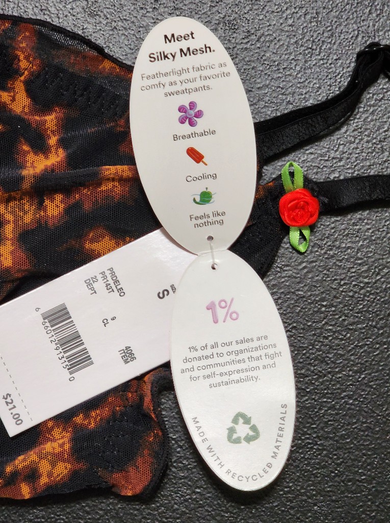 Y2k Mesh Fairy Grunge | Rose Detail Bralette Top | Parade | Size S — image 3 of 8